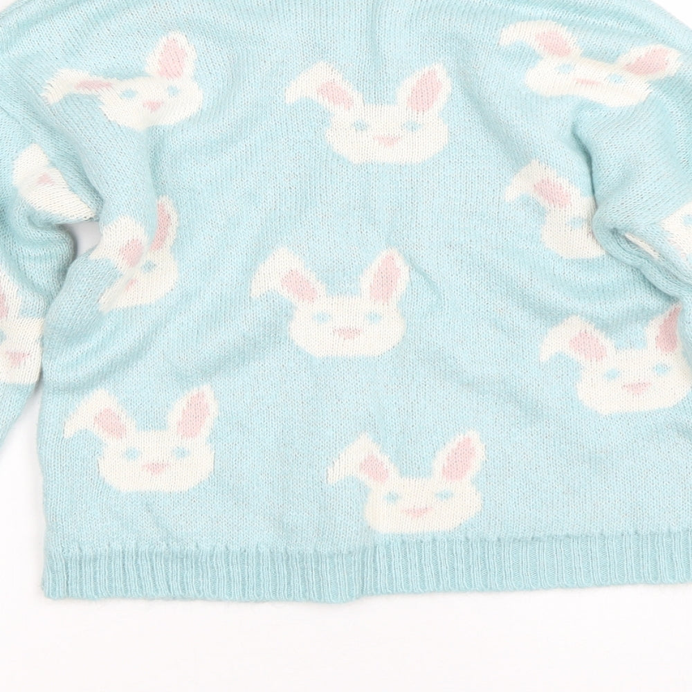 Peacocks Womens Blue   Pullover Jumper Size S