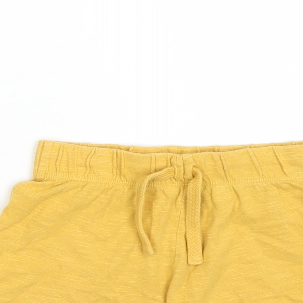 Fred & flo Girls Yellow   Sweatpants Trousers Size 18-24 Months  - Shorts