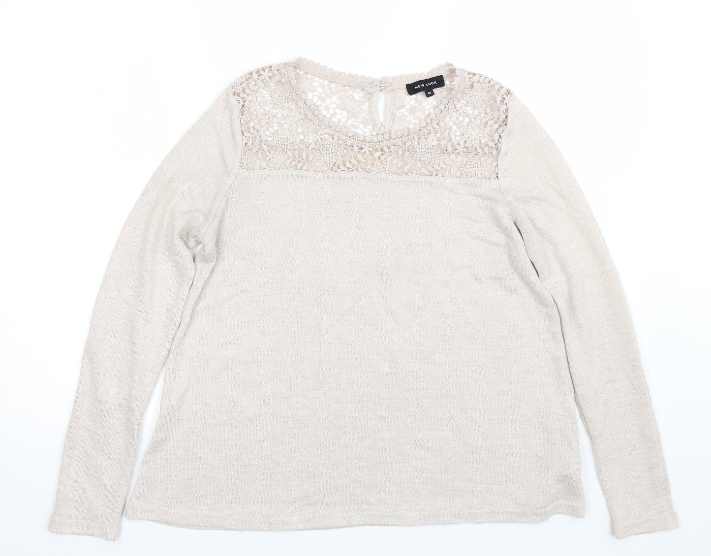 New Look Womens Beige   Pullover Jumper Size 12
