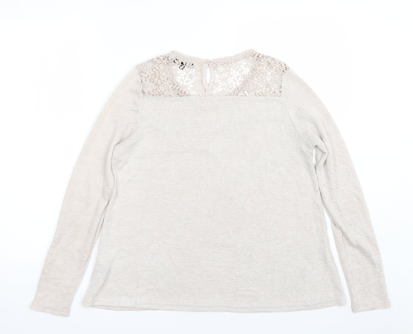 New Look Womens Beige   Pullover Jumper Size 12