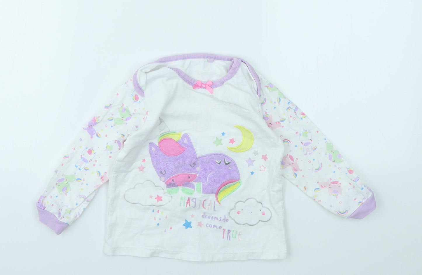 TU Girls Multicoloured Geometric  Basic T-Shirt Size 18-24 Months