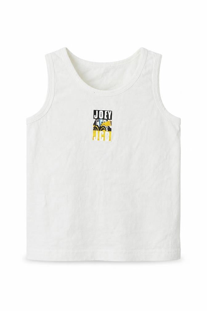 Nutmeg Boys White Geometric  Basic T-Shirt Size 3-6 Months