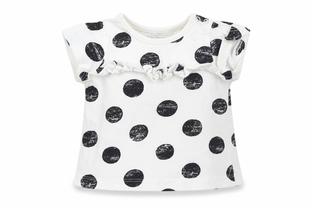 Nutmeg Girls Multicoloured Spotted  Basic T-Shirt Size 0-3 Months