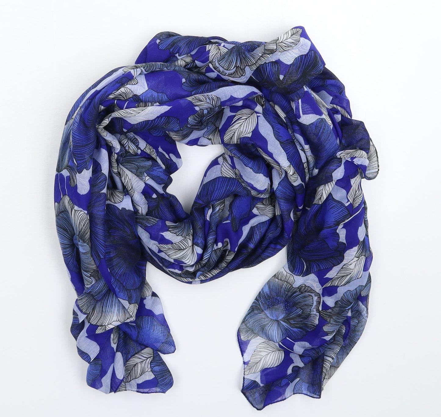 Preworn Womens Multicoloured Floral   Scarf