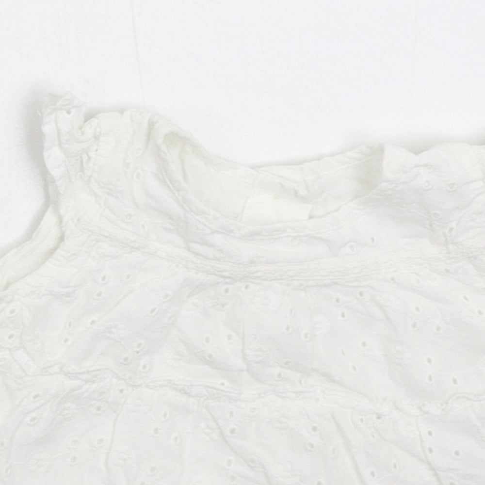 George Girls White   Fit & Flare  Size Newborn