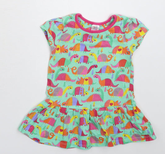 Mini Club Girls Multicoloured   T-Shirt Dress  Size 12-18 Months