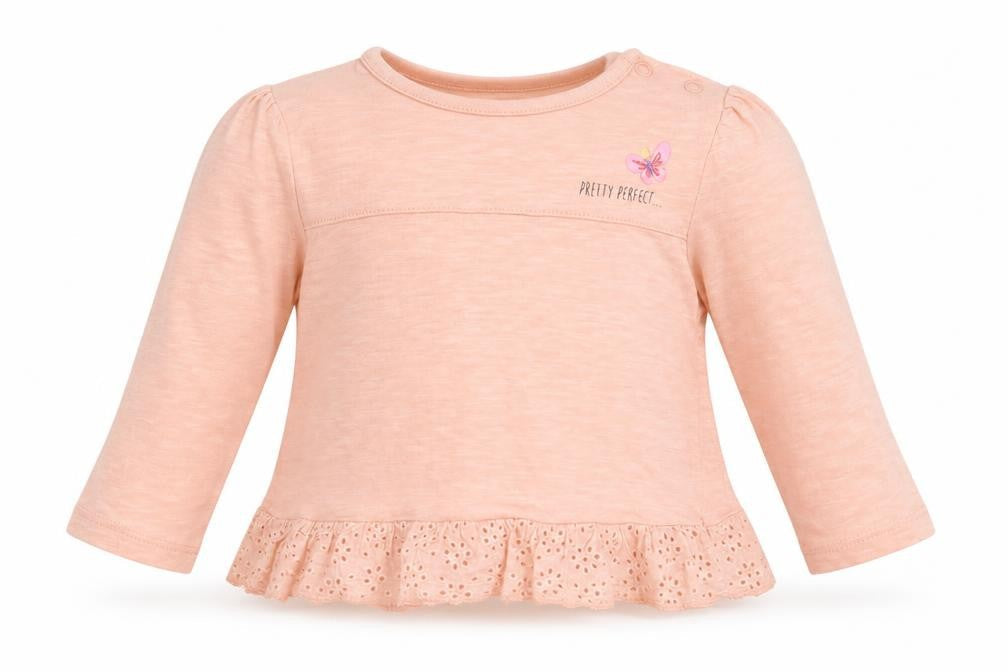 Nutmeg Girls Pink   Basic T-Shirt Size 9-12 Months