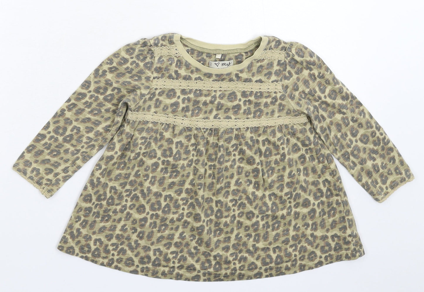 NEXT Girls Grey Floral  Fit & Flare  Size 12-18 Months