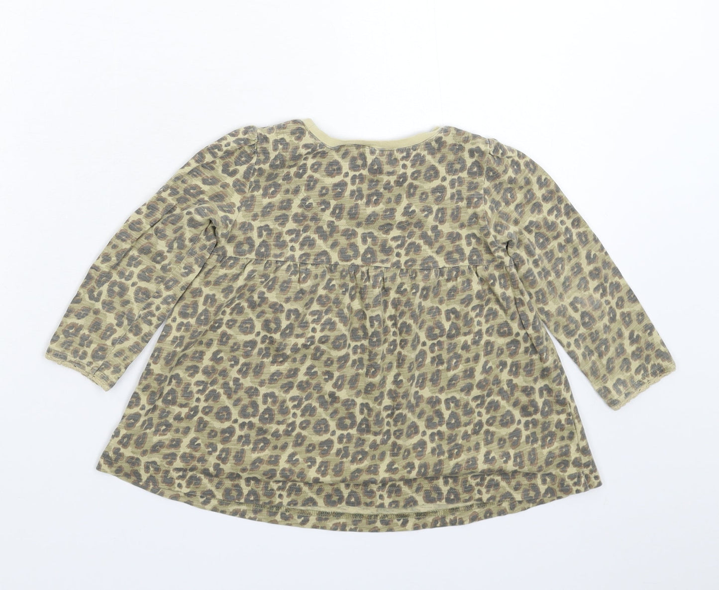 NEXT Girls Grey Floral  Fit & Flare  Size 12-18 Months
