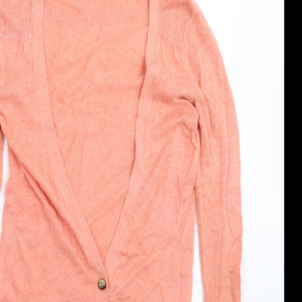 Miss Selfridge Womens Pink  Knit Cardigan Jumper Size 8