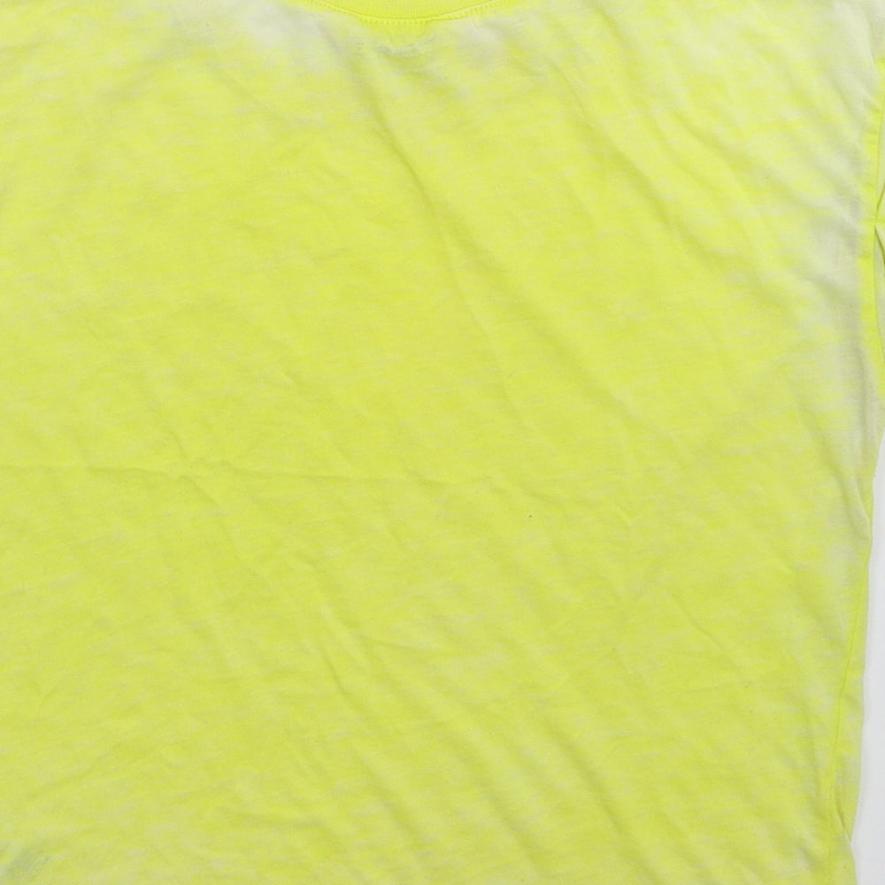 Miss Selfridge Womens Yellow   Basic T-Shirt Size 6