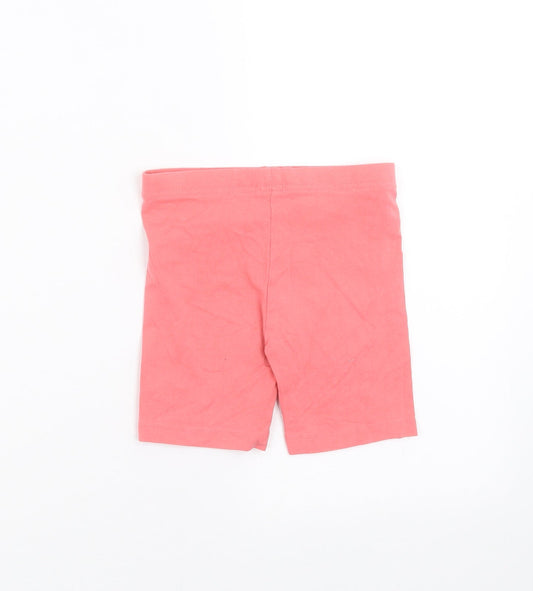 George Girls Pink   Biker Shorts Size 4-5 Years