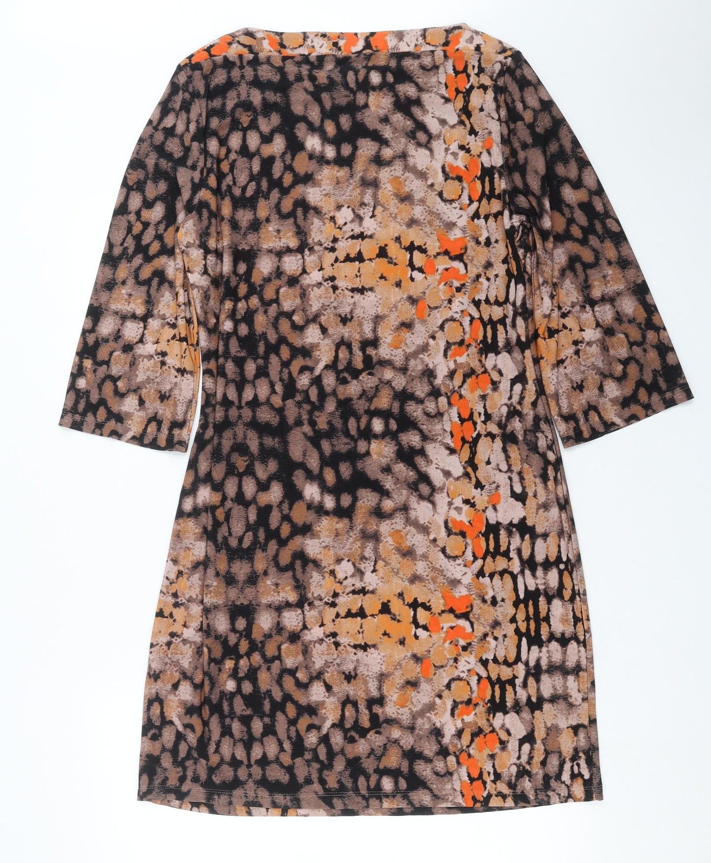 Beige Womens Black   Shift  Size 12  - Abstract Design