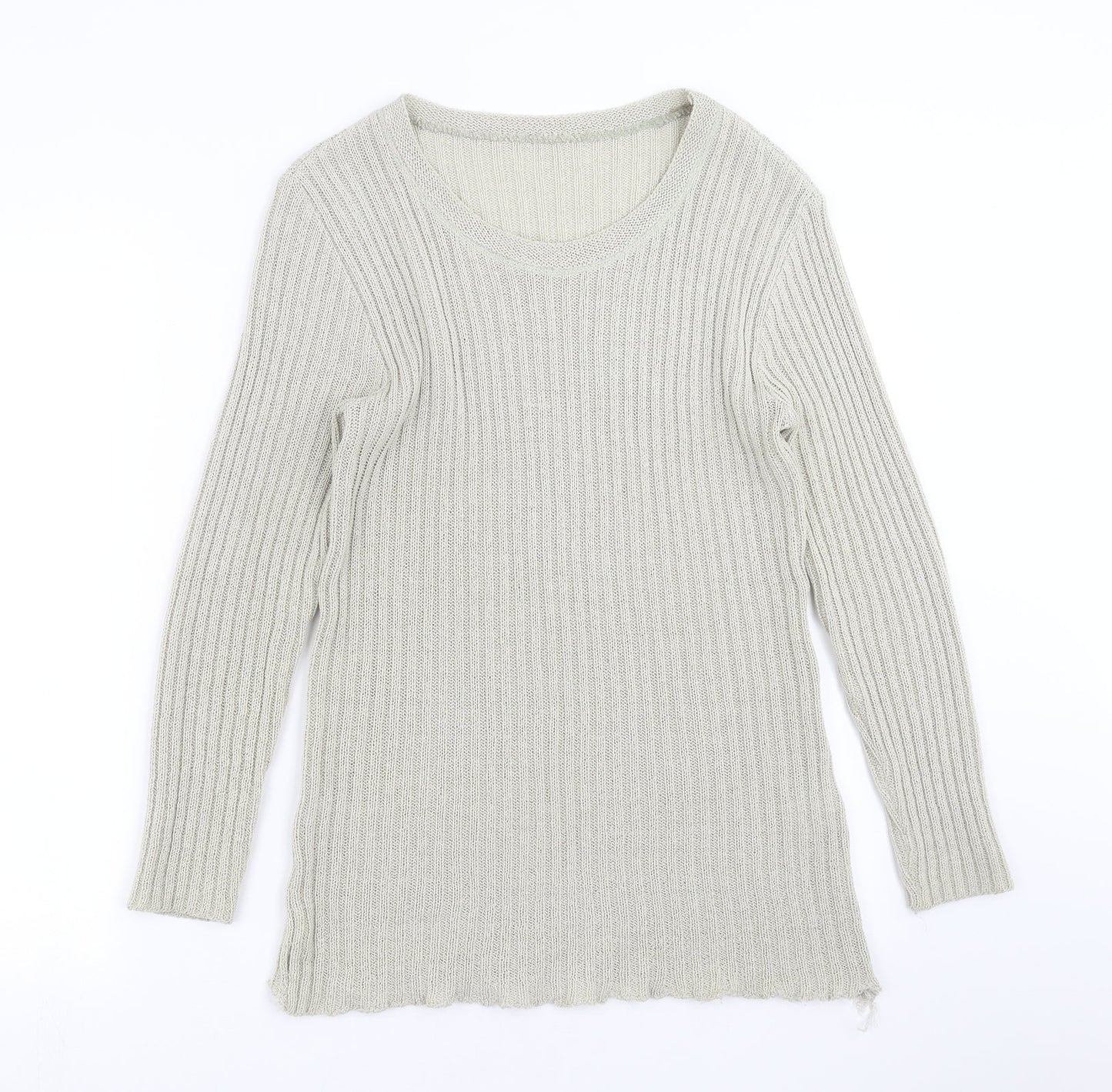 LC Womens Beige Striped Knit Pullover Jumper Size 18