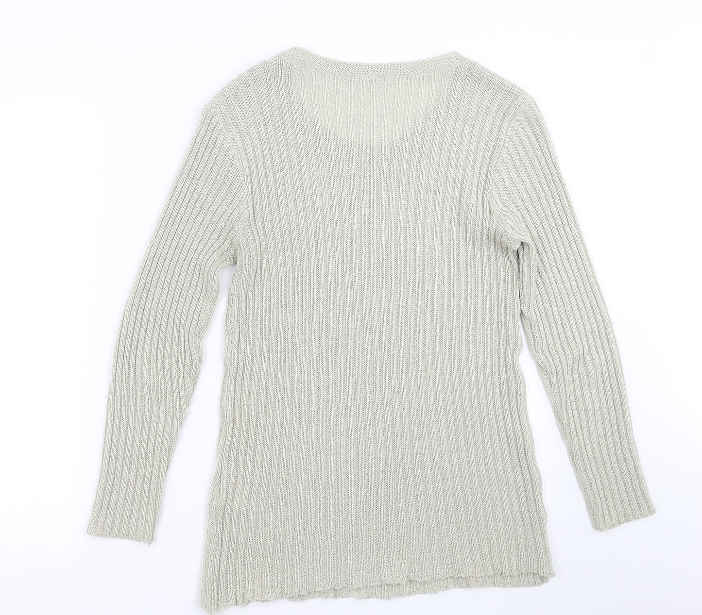 LC Womens Beige Striped Knit Pullover Jumper Size 18