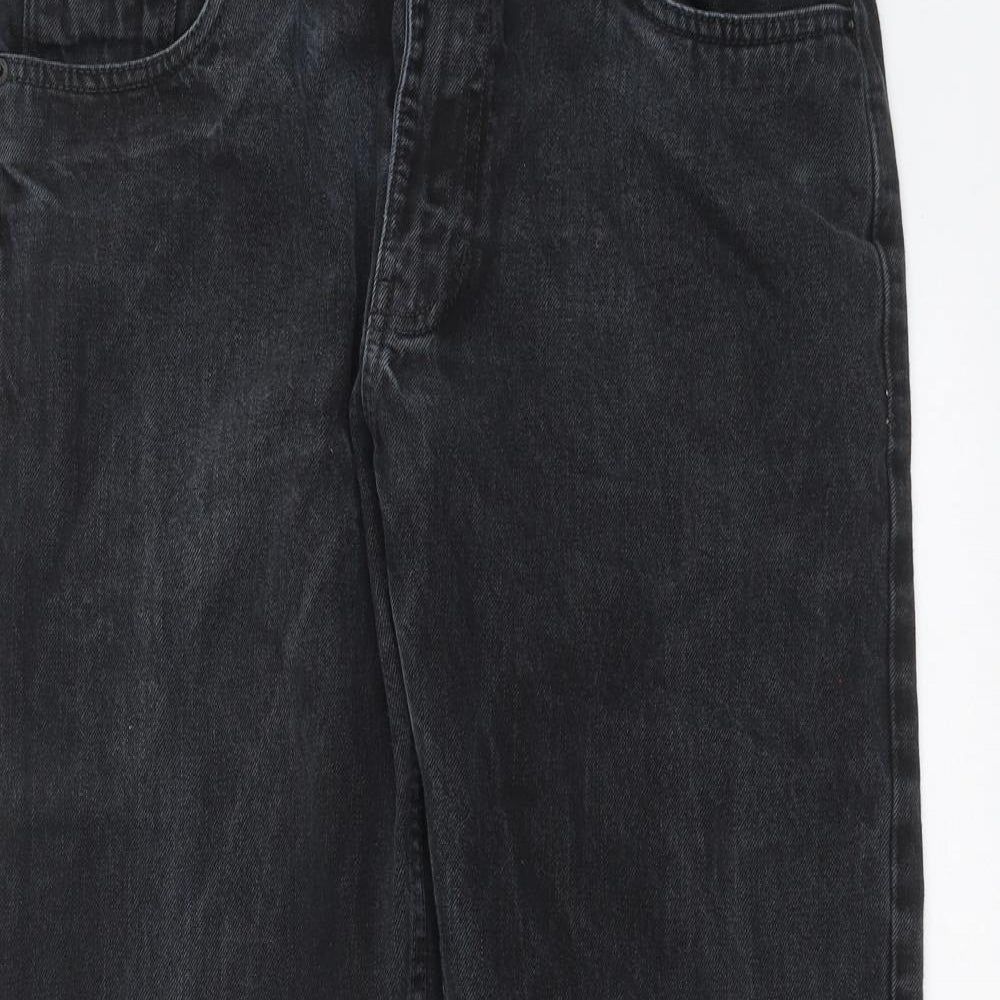 Easy Denim Womens Grey  Denim Straight Jeans Size 34 in L25 in