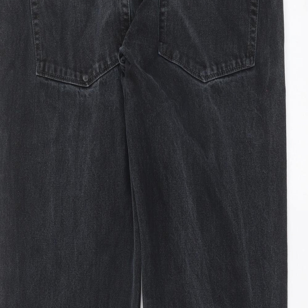 Easy Denim Womens Grey  Denim Straight Jeans Size 34 in L25 in
