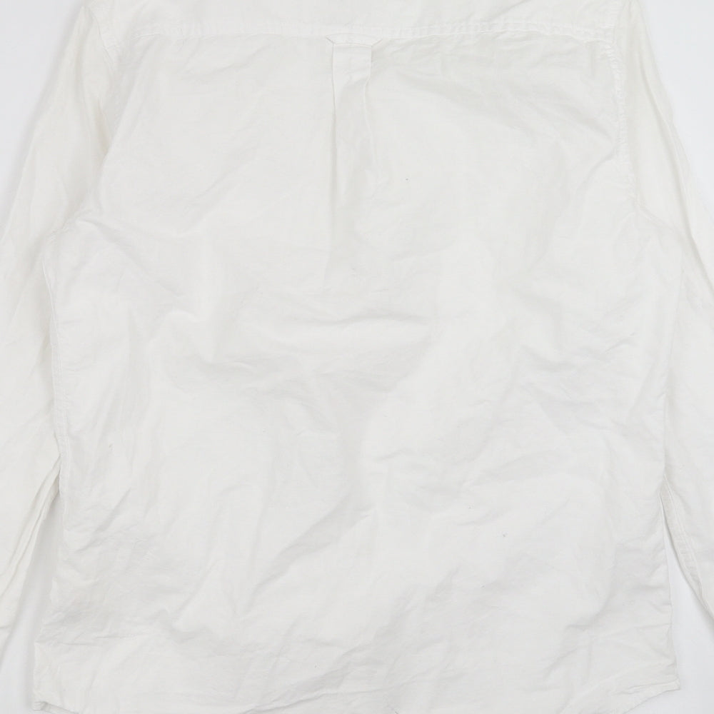 Burton Menswear Mens White    Button-Up Size S
