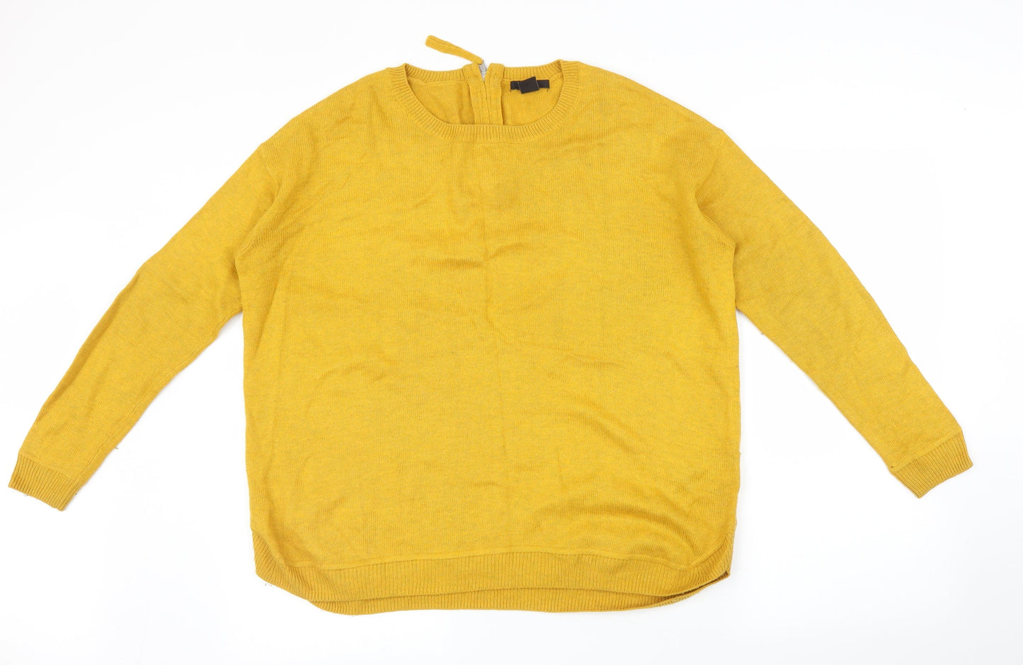 H&M Womens Yellow   Pullover Jumper Size M