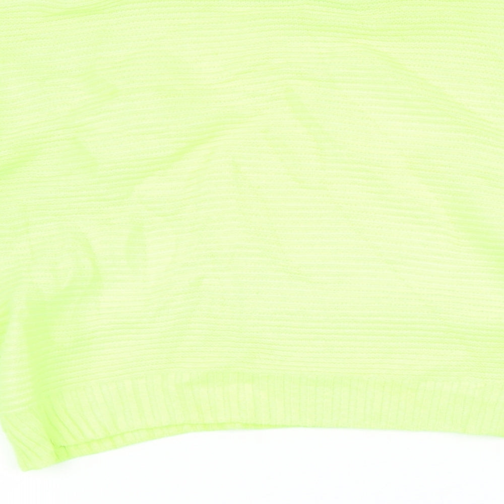 PRETTYLITTLETHING Womens Green   Pullover Jumper Size 12