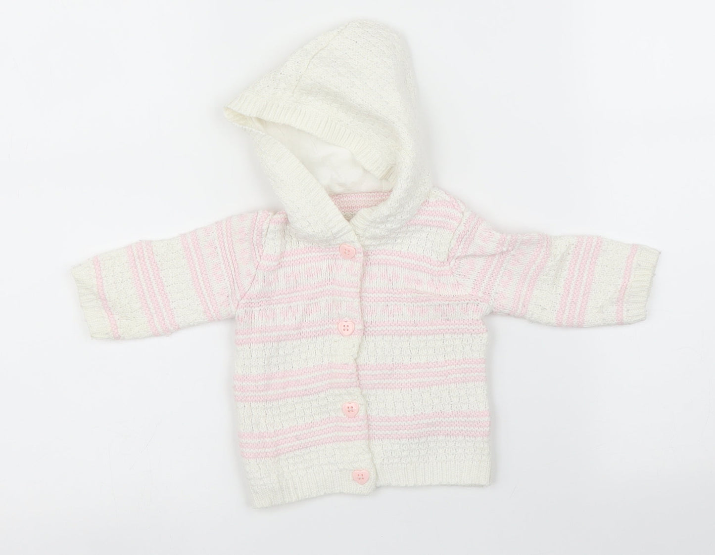 George Girls Multicoloured Striped  Cardigan Jumper One Size