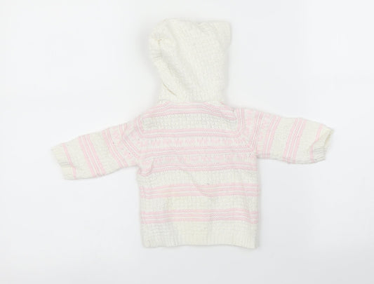 George Girls Multicoloured Striped  Cardigan Jumper One Size