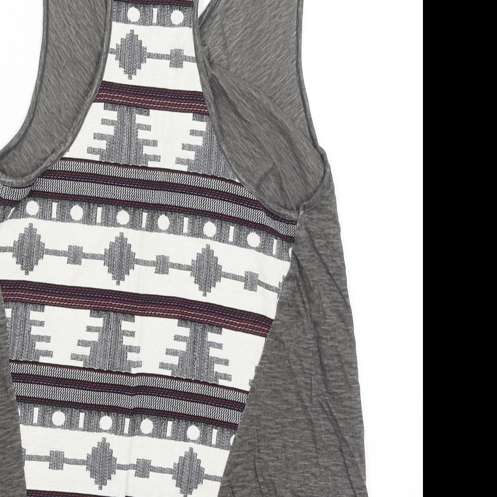 Moutaki Womens Grey   Wrap Tank Size S