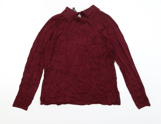 Bonmarche Womens Red   Basic T-Shirt Size 12
