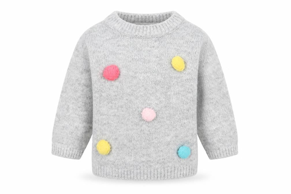 E-vie Angel Baby Grey   Pullover Jumper Size 12-18 Months