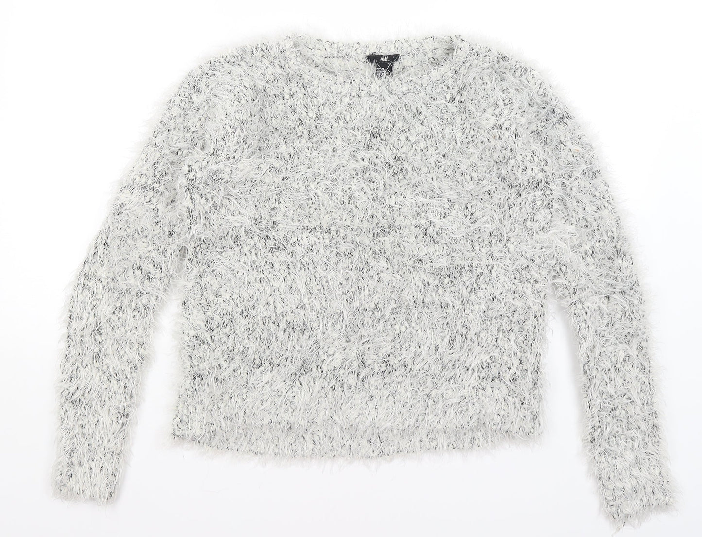 H&M Womens White   Pullover Jumper Size XS