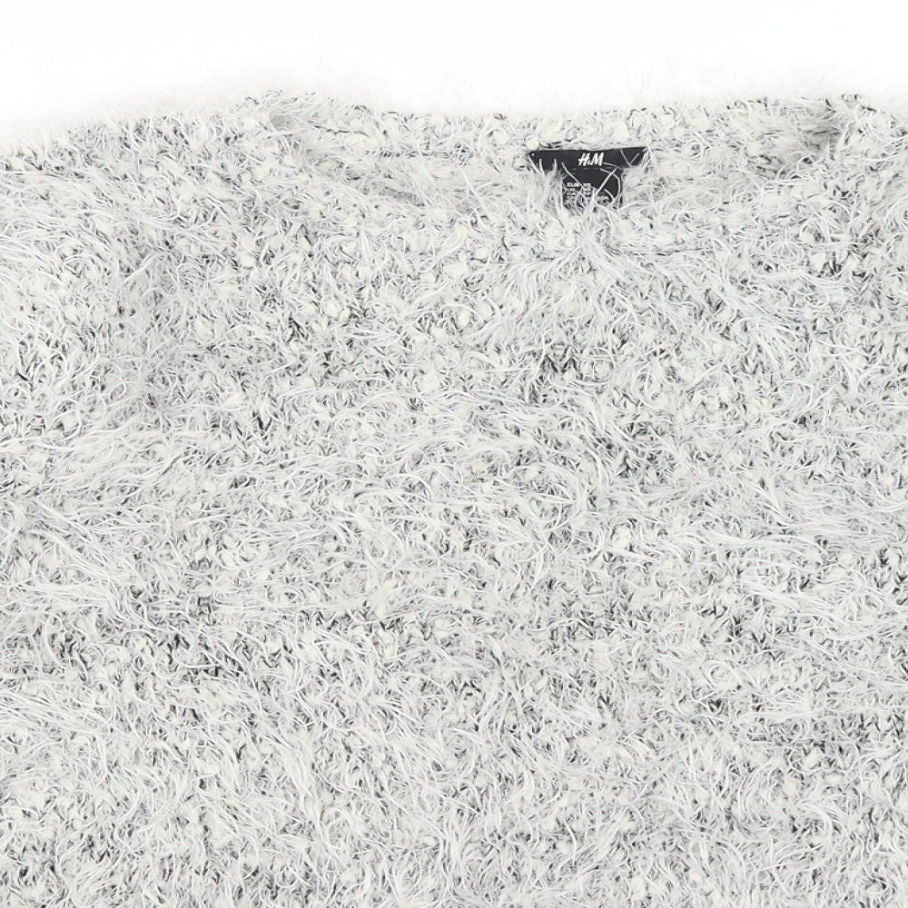H&M Womens White   Pullover Jumper Size XS