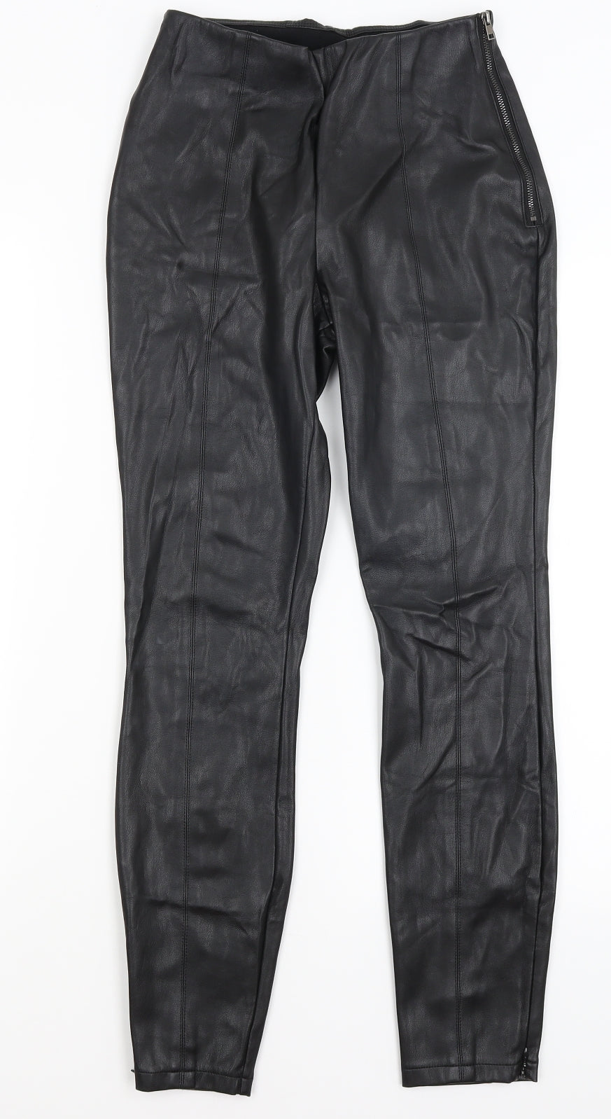 Preworn Womens Black   Trousers  Size 8 L27 in