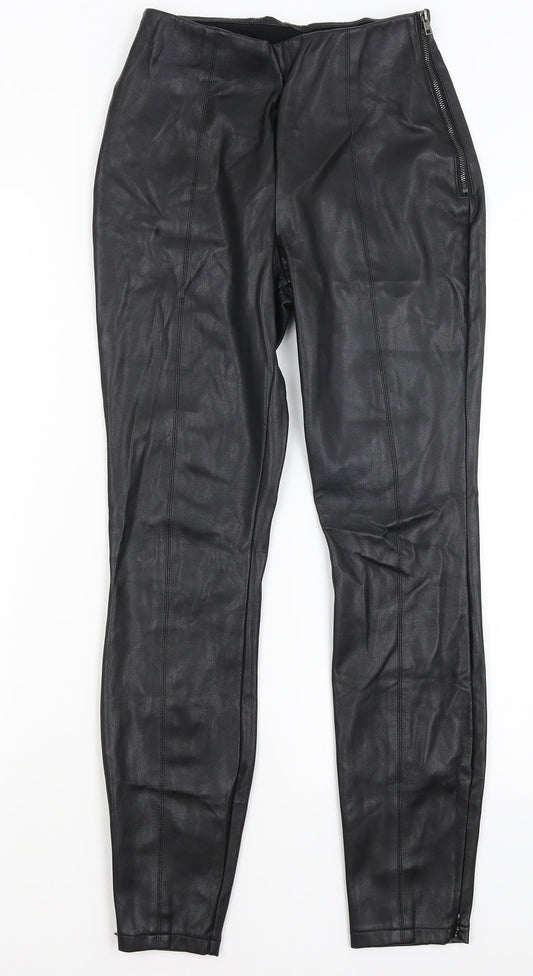 Preworn Womens Black   Trousers  Size 8 L27 in