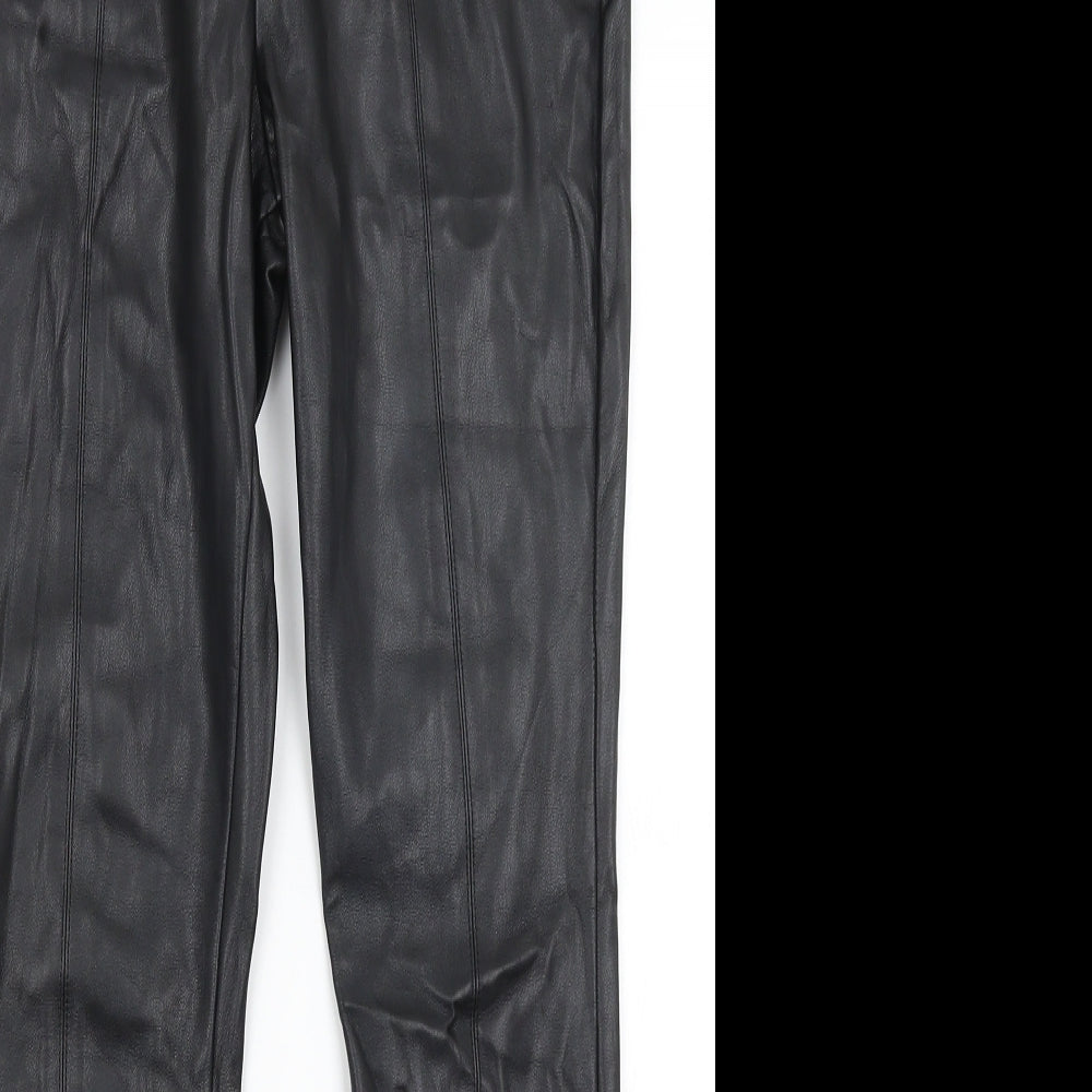 Preworn Womens Black   Trousers  Size 8 L27 in