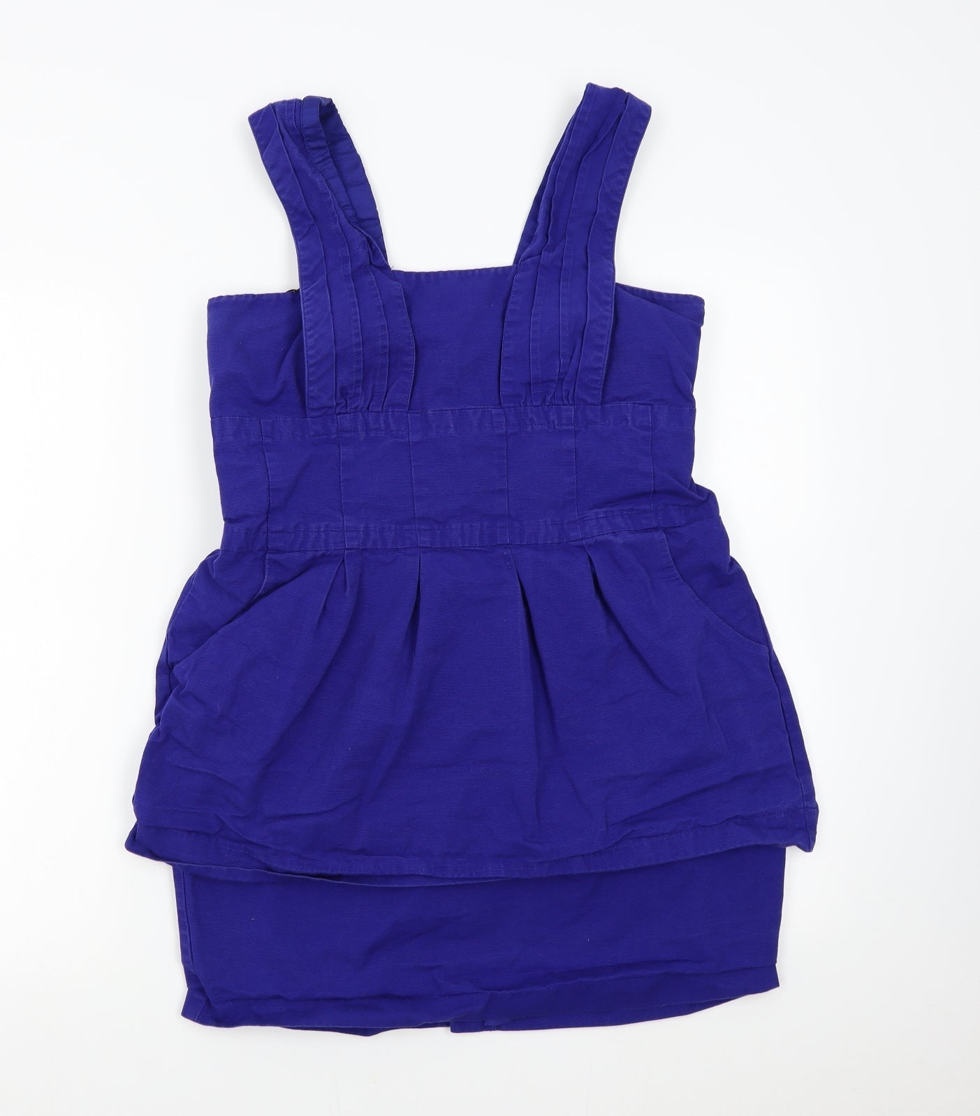 Warehouse Womens Blue  Corduroy Bodycon  Size 16
