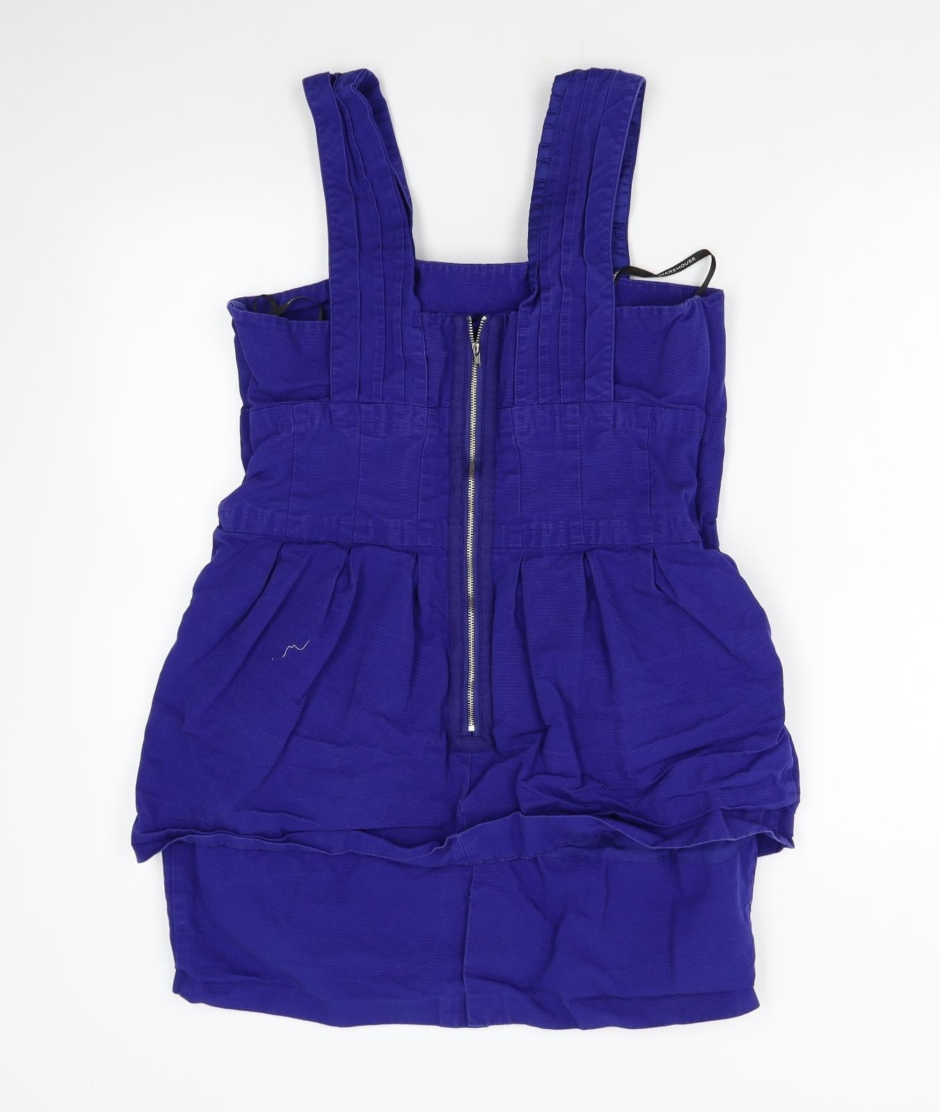 Warehouse Womens Blue  Corduroy Bodycon  Size 16
