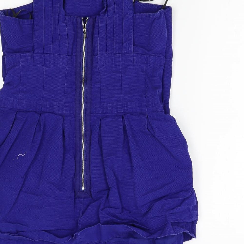 Warehouse Womens Blue  Corduroy Bodycon  Size 16