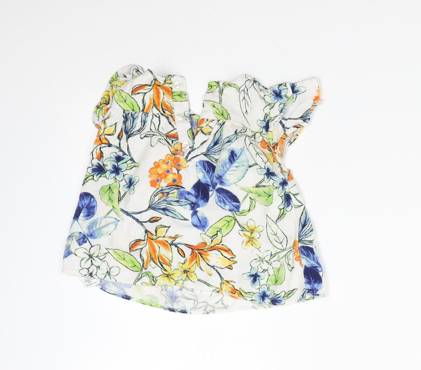 Nutmeg Girls Multicoloured Floral  Basic Blouse Size 18-24 Months