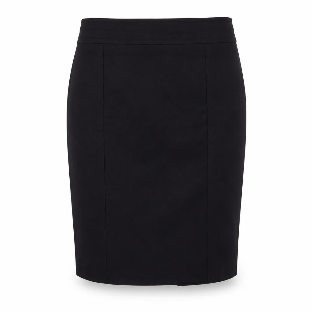 Front view of Linea women’s blue straight & pencil skirt, size UK 12