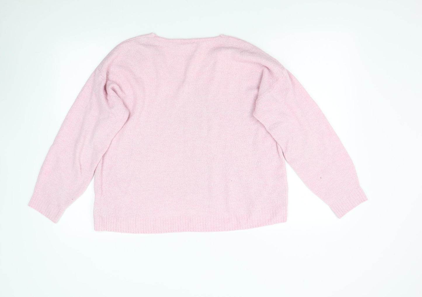 H&M Womens Pink   Pullover Jumper Size M