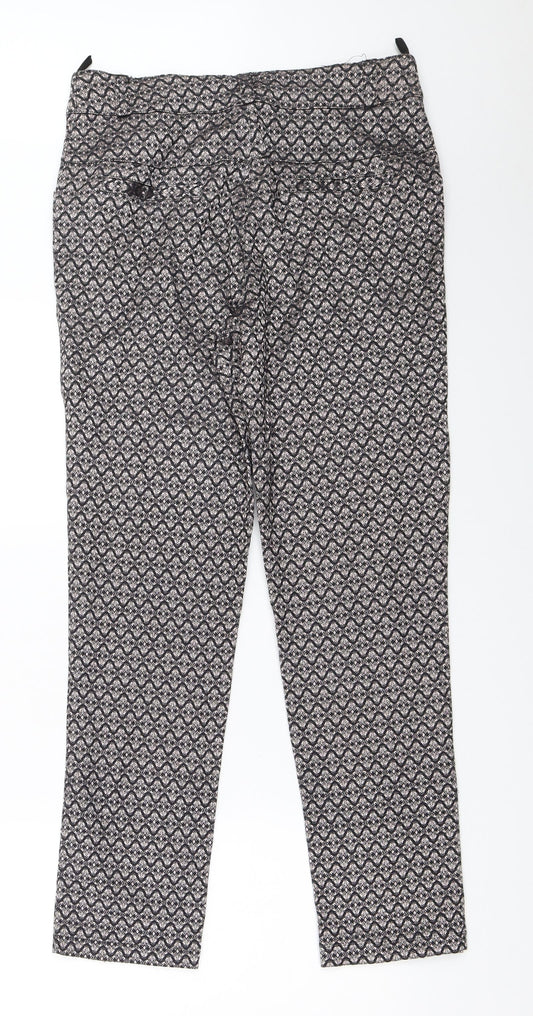 ELGO Womens Black   Capri Trousers Size 42 L28 in