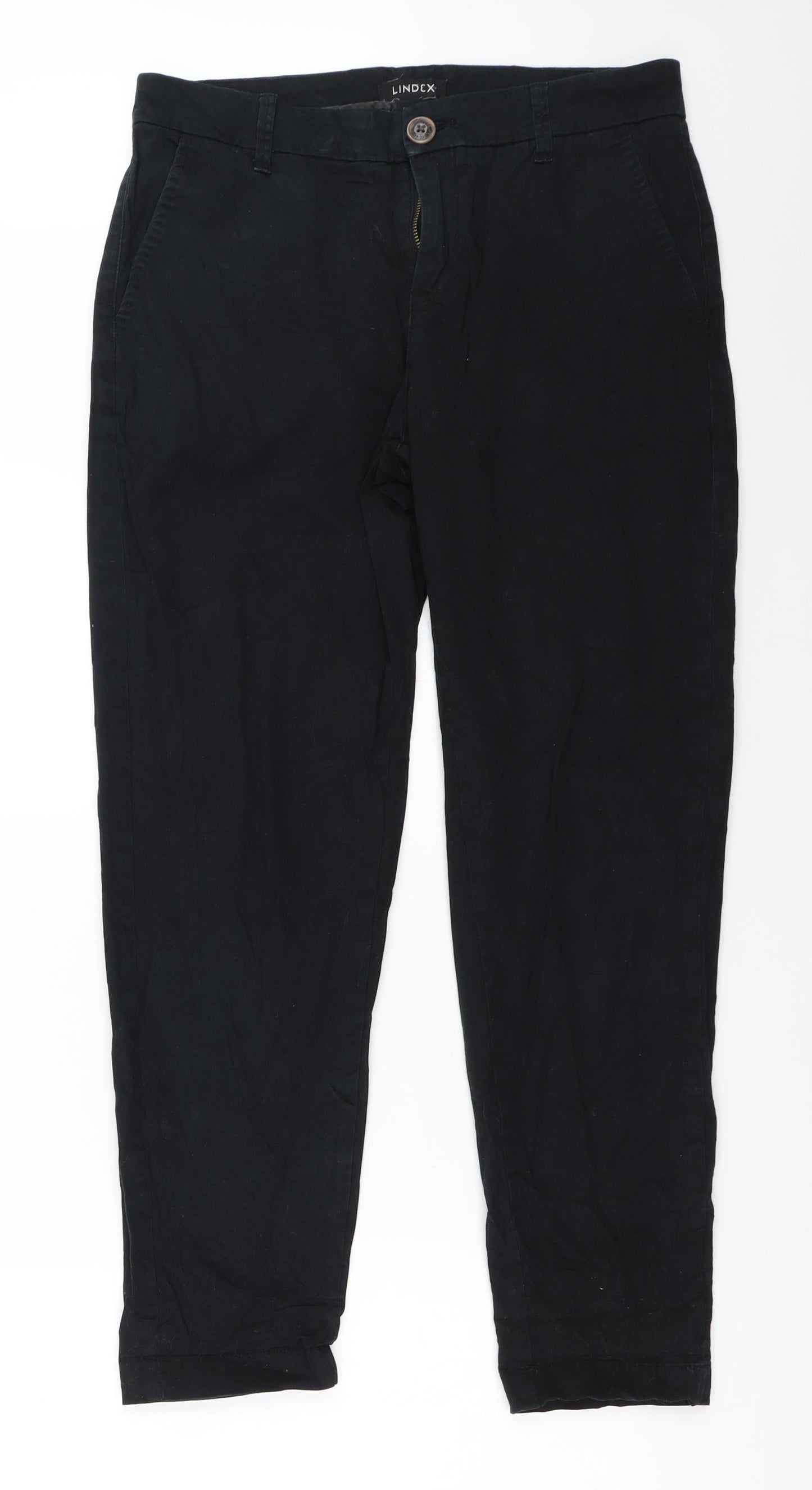 Lindex Womens Black   Chino Trousers Size 36 L27 in
