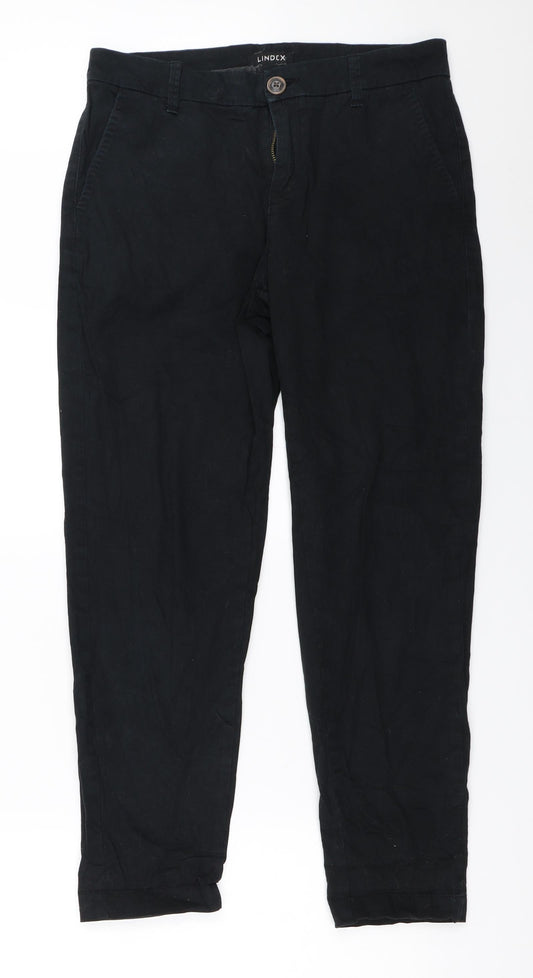 Lindex Womens Black   Chino Trousers Size 36 L27 in