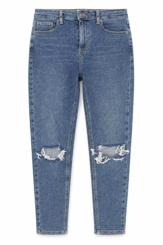 Topshop Womens Blue   Skinny Jeans Size 30 in L30 in