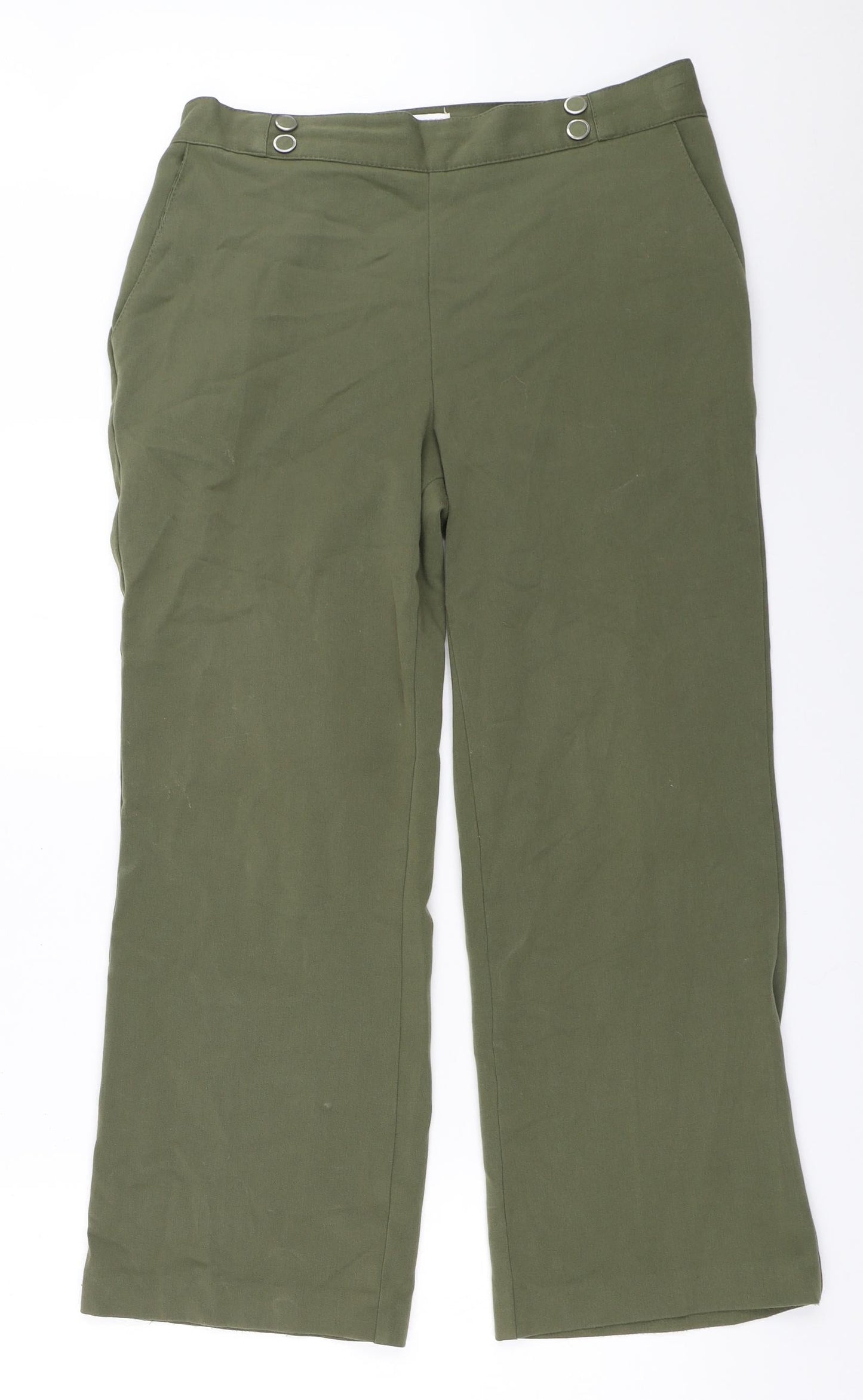 Anna Rose Womens Green   Trousers  Size 12 L25.5 in