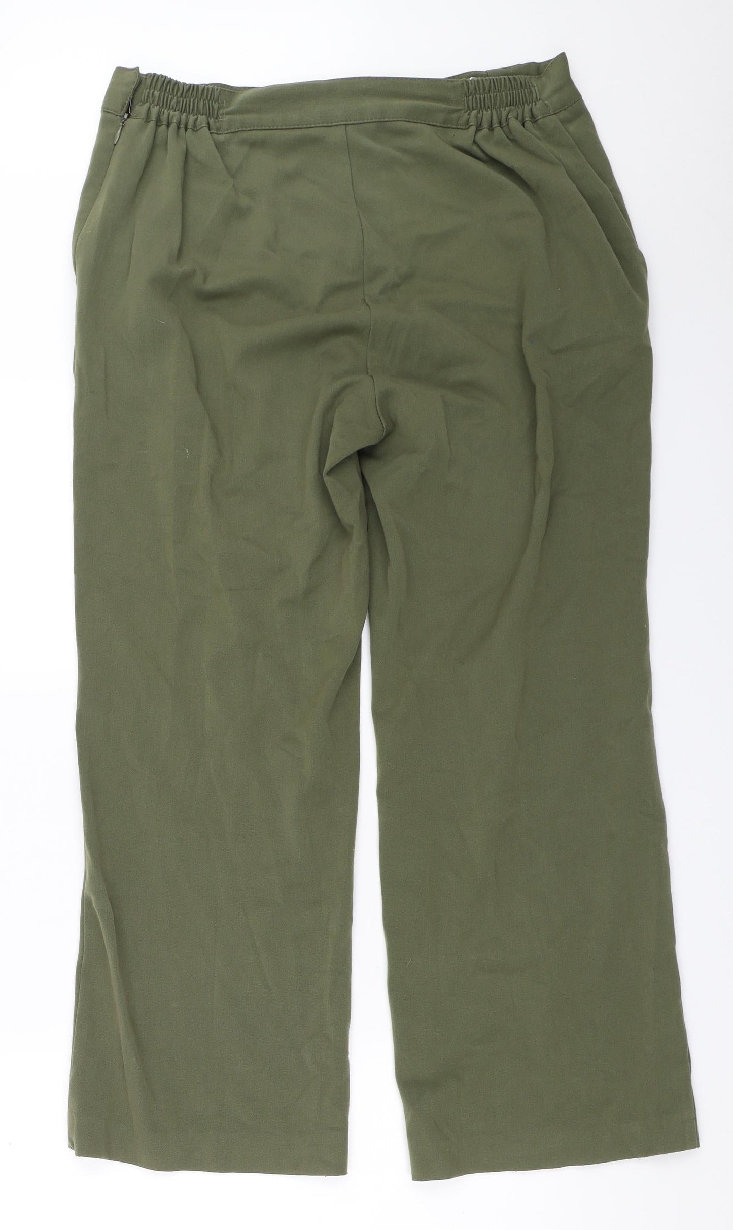 Anna Rose Womens Green   Trousers  Size 12 L25.5 in