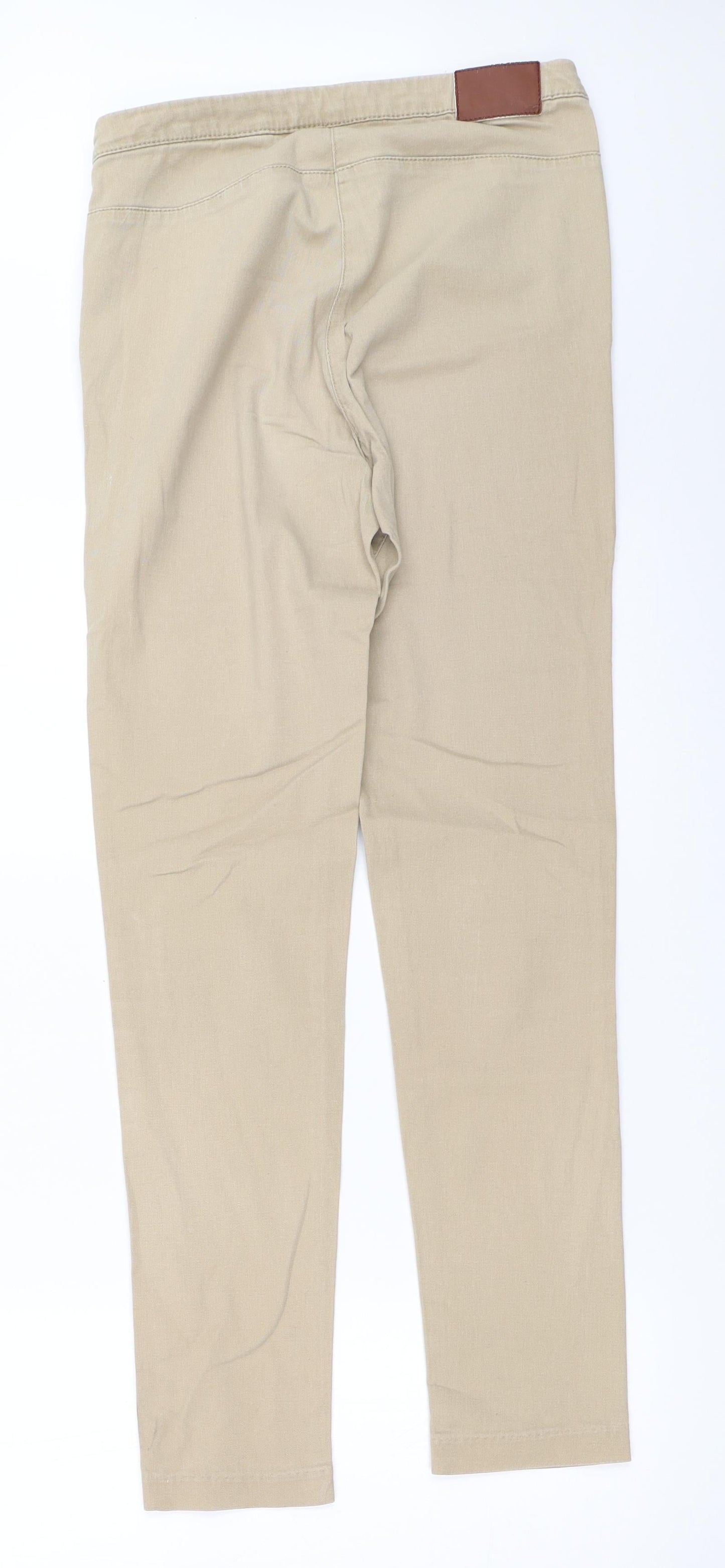 H&M Womens Beige   Capri Trousers Size 28 in L29.5 in
