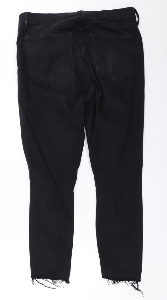 Topshop Womens Black   Skinny Jeans Size 32 in L34 in