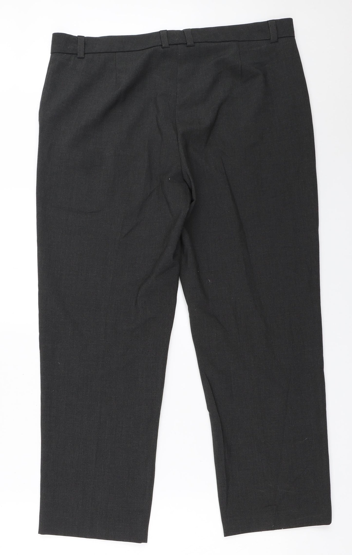 Marks and Spencer Womens Grey   Trousers  Size 14 L26 in