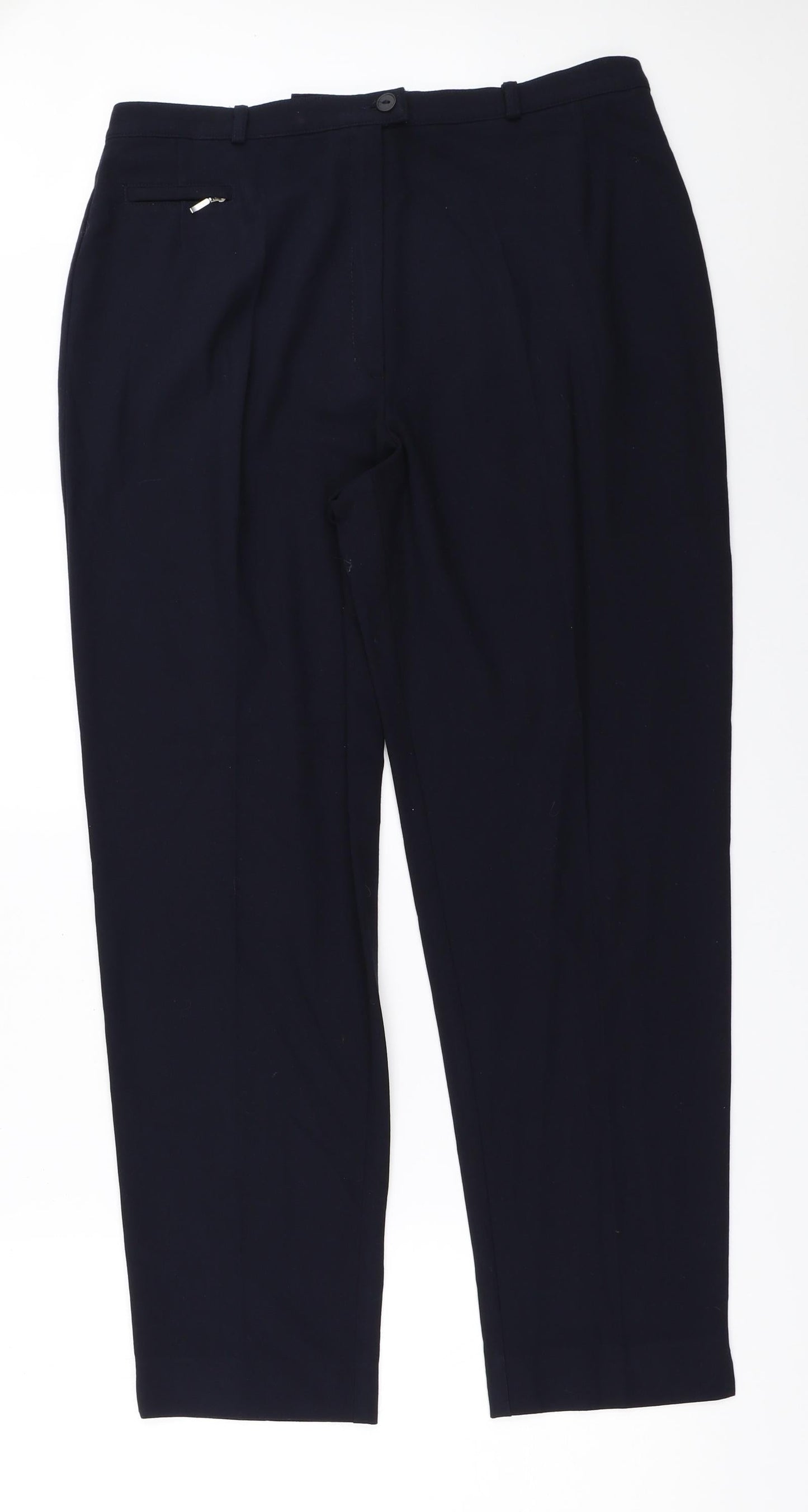 Preworn Womens Blue   Trousers  Size 32 in L28.5 in